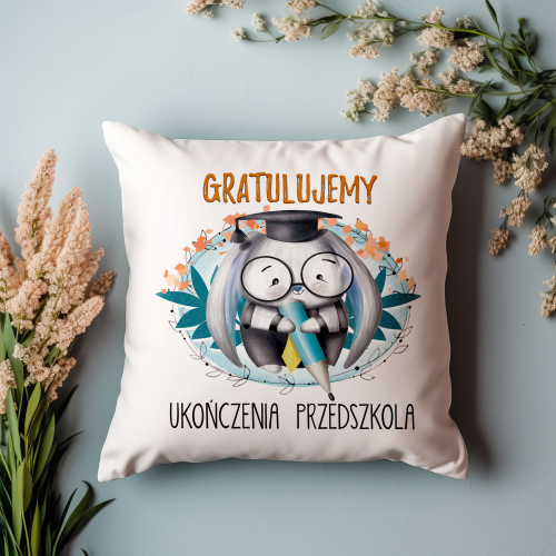Poduszka Zakończenie Przedszkola KRÓLICZEK ON