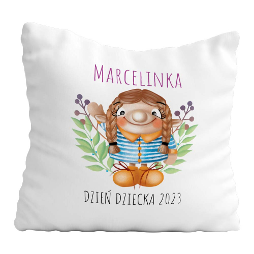 Poduszka Prezent DZIEŃ DZIECKA Skrzacik Ona IMIĘ