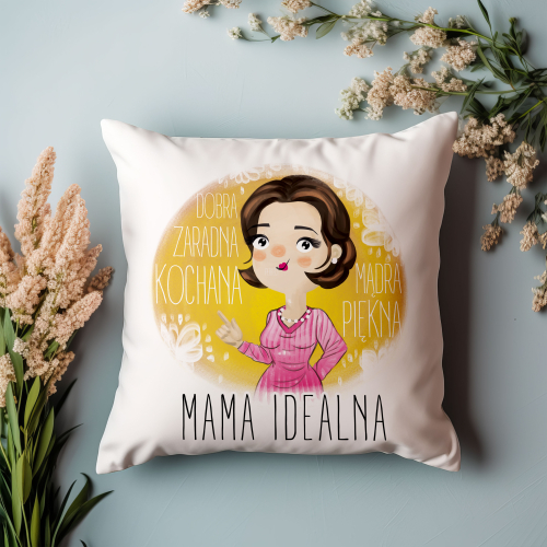 PODUSZKA PREZENT ŚWIĘTO DLA MAMY DZIEŃ MATKI TEŚCIOWEJ KOBIETA MAMA IDEALNA