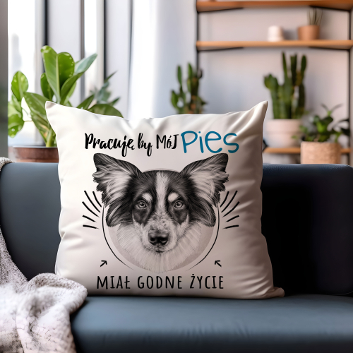 Poduszka Prezent Pies KUNDELEK MIESZANIEC