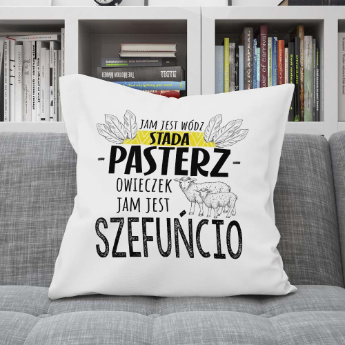 Poduszka Prezent Praca SZEF Pasterz Owieczek