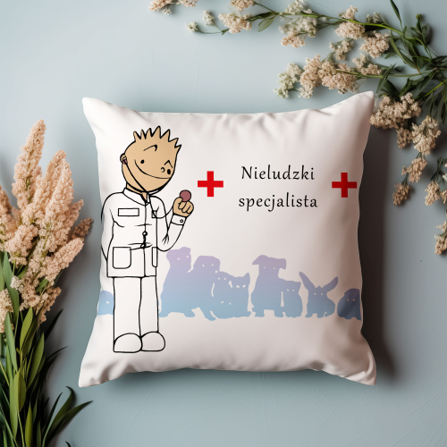 UPOMINEK PODUSZKA PREZENT ZAWÓD WETERYNARZ LEKARZ