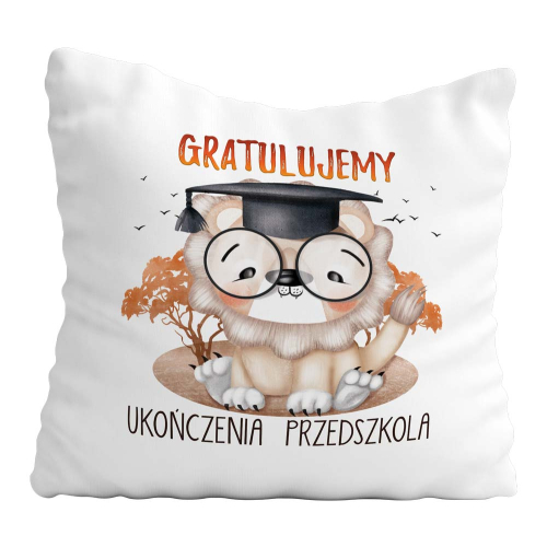 Poduszka Prezent Zakończenie Roku Przedszkola Lew