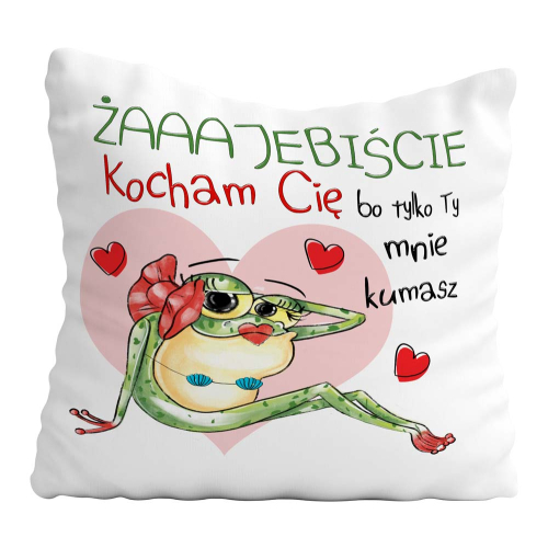 Poduszka Prezent Walentynki ŻAJEBIŚCIE
