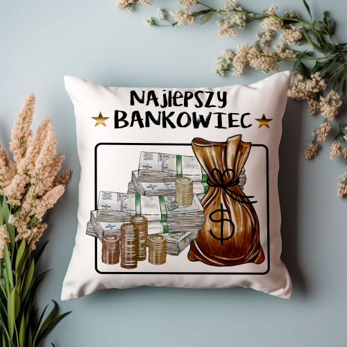 UPOMINEK PODUSZKA PREZENT ZAWÓD BANKOWIEC EKONOM