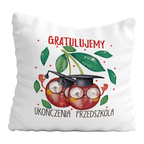 Poduszka Prezent Zakończenie Przedszkola WISIENKA