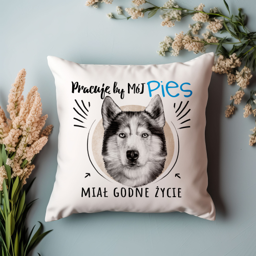 Poduszka Prezent Pies HUSKY SYBERYJSKI