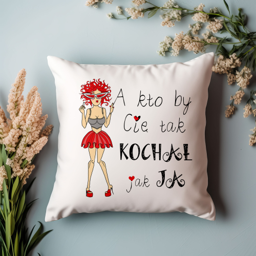 Poduszka Prezent Walentynki KTO KOCHA