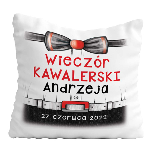 Poduszka Wieczór Kawalerski Pana Młodego Ślub