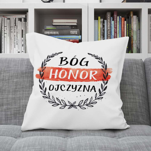 Poduszka Patriota 11 Listopada BÓG HONOR OJCZYZNA