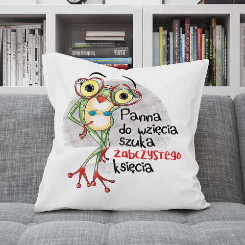 Poduszka Prezent Żaba PANNA DO WZIĘCIA