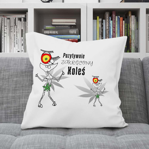 Poduszka Prezent Rasta Trawka Marihuana ZAKRĘCONY