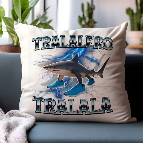 Poduszka Tralalero Tralala Italian Brainrot Viral Tiktok  Prezent