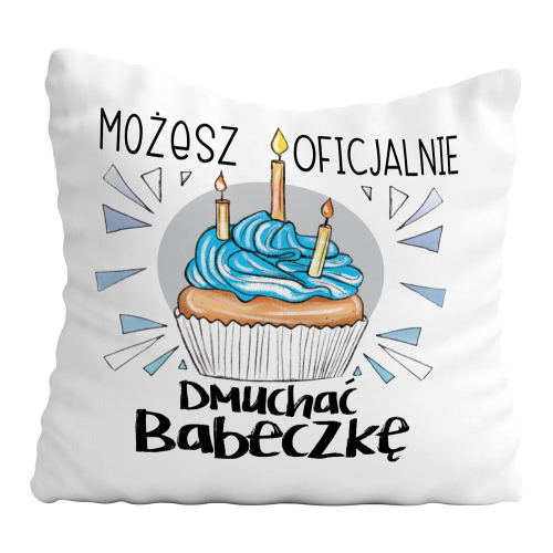 PODUSZKA PREZENT URODZINY DMUCHAĆ BABECZKĘ ZABAWNE