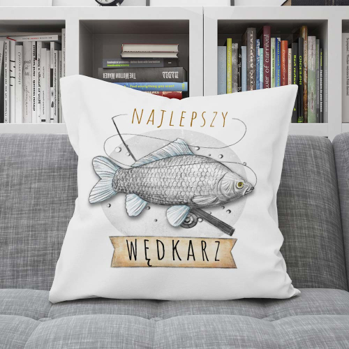 PODUSZKA JASIEK PREZENT HOBBY WĘDKARSTWO WĘDKARZ RYBY