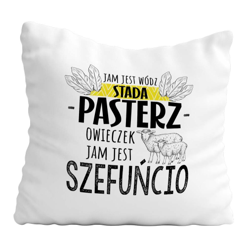 Poduszka Prezent Praca SZEF Pasterz Owieczek