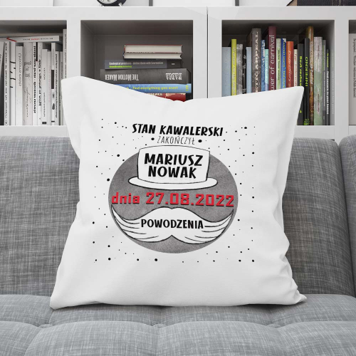Poduszka Wieczór Kawalerski Pana Młodego Ślub