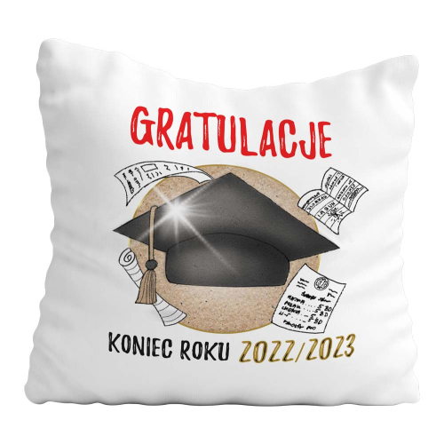 PODUSZKA PREZENT NA UKOŃCZENIE SZKOŁY ZAKOŃCZENIE ROKU SZKOLNEGO GRATULACJE