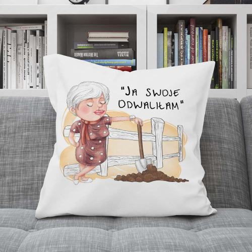 Poduszka Prezent Dla Emerytki SWOJE ODWALIŁAM