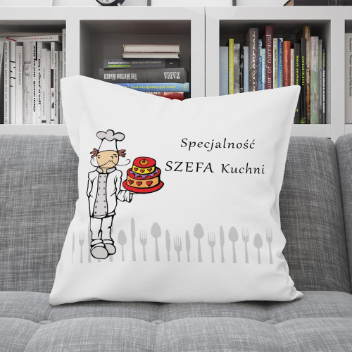 UPOMINEK PODUSZKA PREZENT ZAWÓD PIEKARZ KUCHARZ SZEF KUCHNI