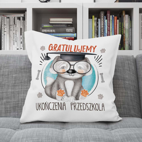 Poduszka Prezent Zakończenie Przedszkola Piesek