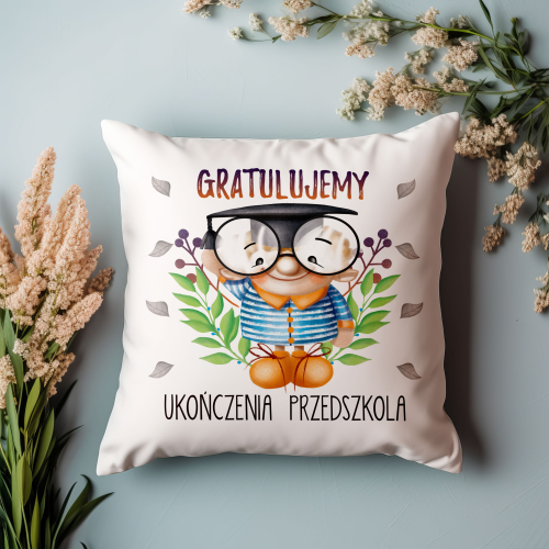 PODUSZKA PREZENT ZAKOŃCZENIE PRZEDSZKOLA CHŁOPIEC GRATULACJE