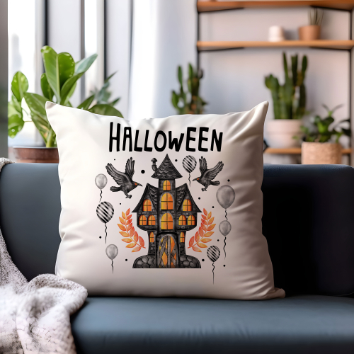 Poduszka Prezent Dekoracja HALLOWEEN kruki