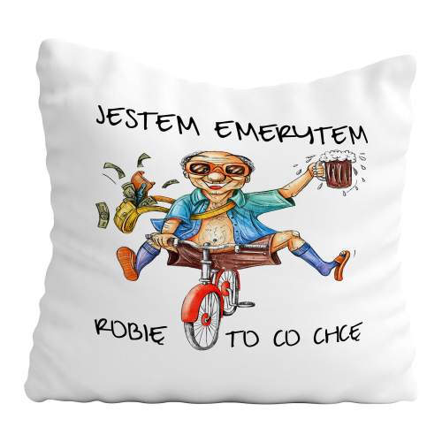 Poduszka Prezent Dla Emeryta NA EMERYTURĘ