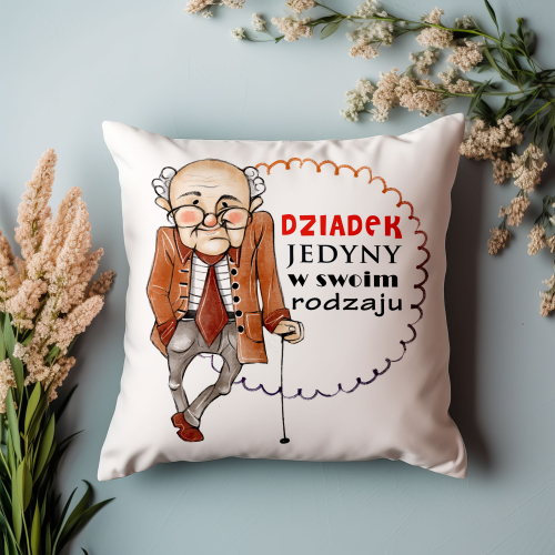 Poduszka Prezent Dzień Dziadka JEDYNY