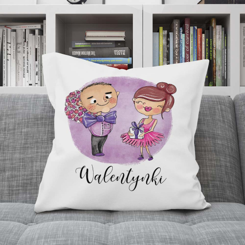Poduszka Prezent Walentynki ZAKOCHANI