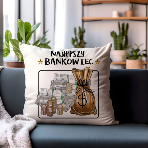 UPOMINEK PODUSZKA PREZENT ZAWÓD BANKOWIEC EKONOM