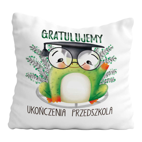 PODUSZKA PREZENT ZAKOŃCZENIE PRZEDSZKOLA ŻABKA GRATULACJE