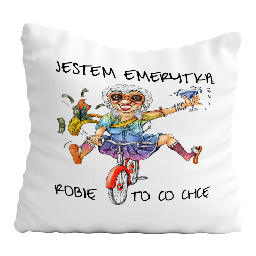 Poduszka Prezent Dla Emerytki NA EMERYTURĘ