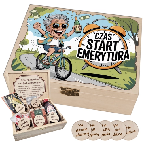 Zestaw Emeryta Śmieszny Prezent Na Pożegnanie Z Pracą Emerytura