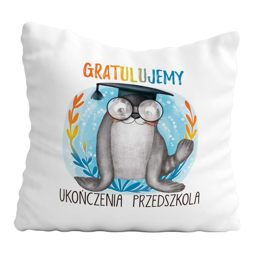 Poduszka Prezent Zakończenie Przedszkola Foczka