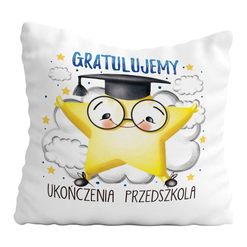 Poduszka Prezent Zakończenie Przedszkola GWIAZDKA
