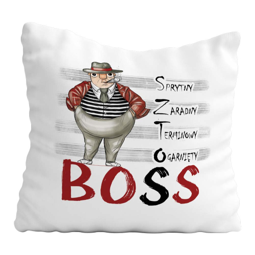 Poduszka Prezent Praca SZEF Sztos Boss