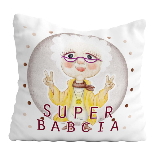 Poduszka Dzień Babci SUPER BABCIA