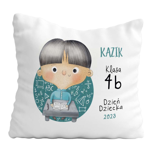 Poduszka Prezent DZIEŃ DZIECKA Imię Klasa
