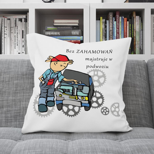 UPOMINEK PODUSZKA PREZENT ZAWÓD MECHANIK SAMOCHODOWY