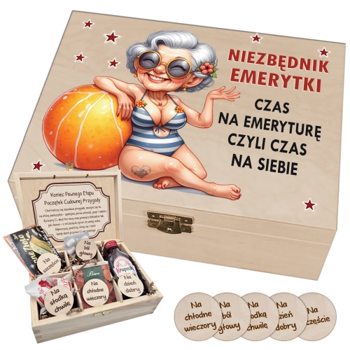 Niezbędnik Emerytki Śmieszny Prezent Na Pożegnanie Z Pracą Emerytura