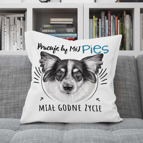 Poduszka Prezent Pies KUNDELEK MIESZANIEC