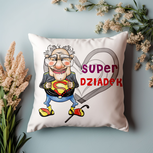 Poduszka Prezent Dzień Dziadka SUPER