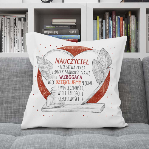 Poduszka Prezent DZIEŃ NAUCZYCIELA dziękujemy