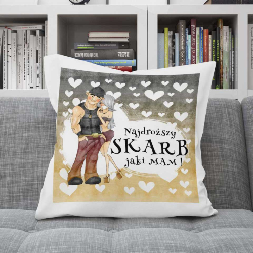 Poduszka Prezent Walentynki NAJDROŻSZY SKARB