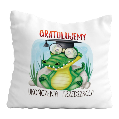 Poduszka Prezent Zakończenie Przedszkola Krokodyl
