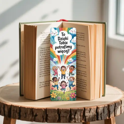 PREZENTY DLA NAUCZYCIELA - ZAKŁADKA Z DŁUGOPISEM DO KSIĄŻKI SZKOŁA PRZEDSZKOLE