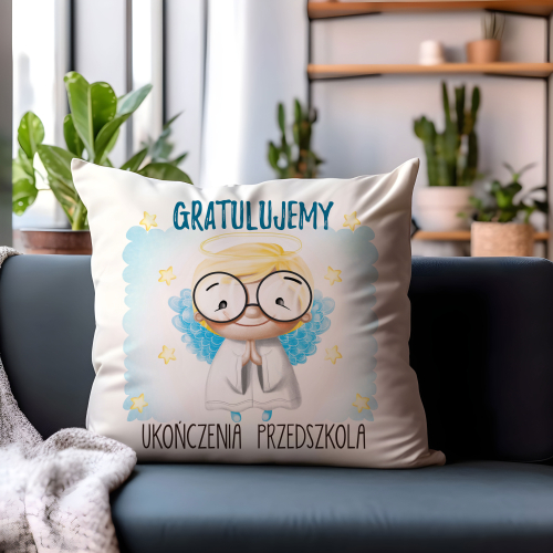 Poduszka Zakończenie Przedszkola ANIOŁEK ON