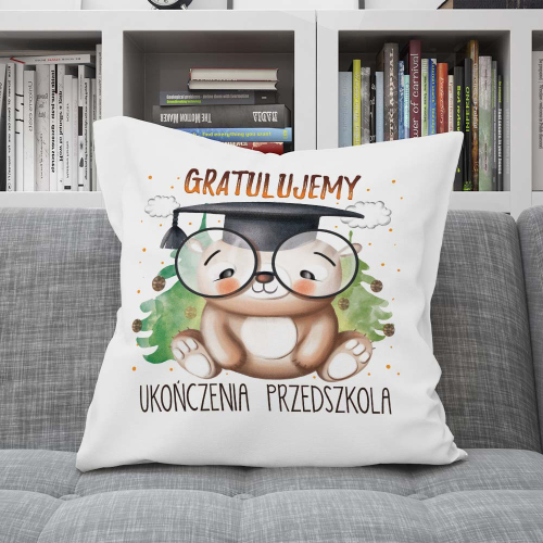 PODUSZKA PREZENT ZAKOŃCZENIE PRZEDSZKOLA MIŚ GRATULACJE