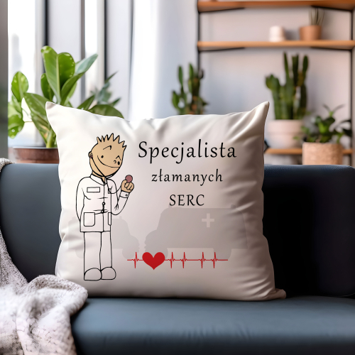 UPOMINEK PODUSZKA PREZENT ZAWÓD LEKARZ DOKTOR